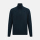 Dark Green Melange Half-Zip Cashmere Jumper