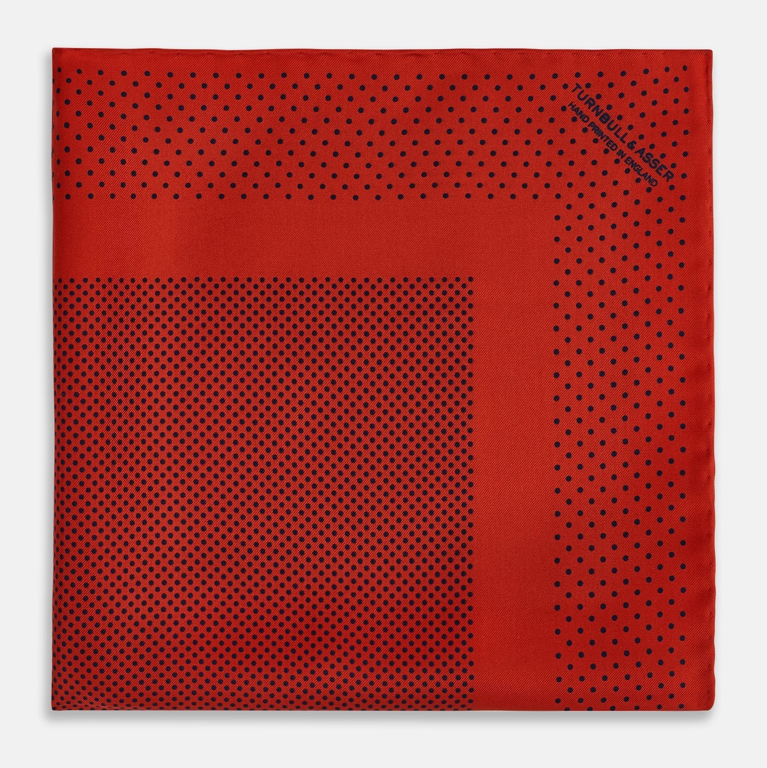 View 3 of product Red Dot Silk Pocket Square