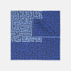 View 1 of product Blue Maze Silk Pocket Square
