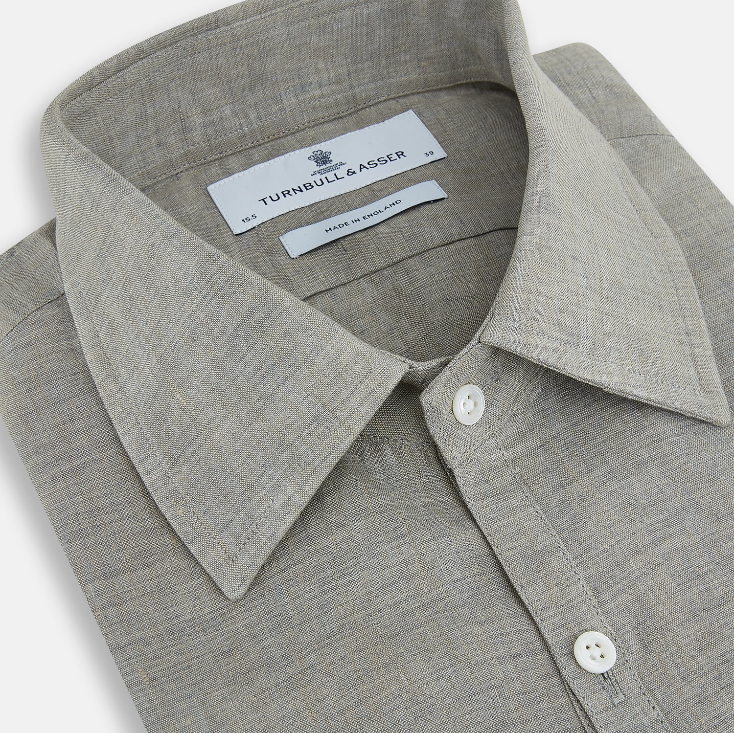 View 2 of product Flint Grey Linen Westminster Shirt