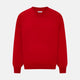 Red Fine Merino V-Neck Jumper