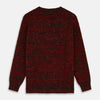 View 3 of product Russet Red Melange Wool Hafod Cricket Jumper