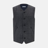 View 1 of product Ash Quilted Linen Herringbone Waistcoat