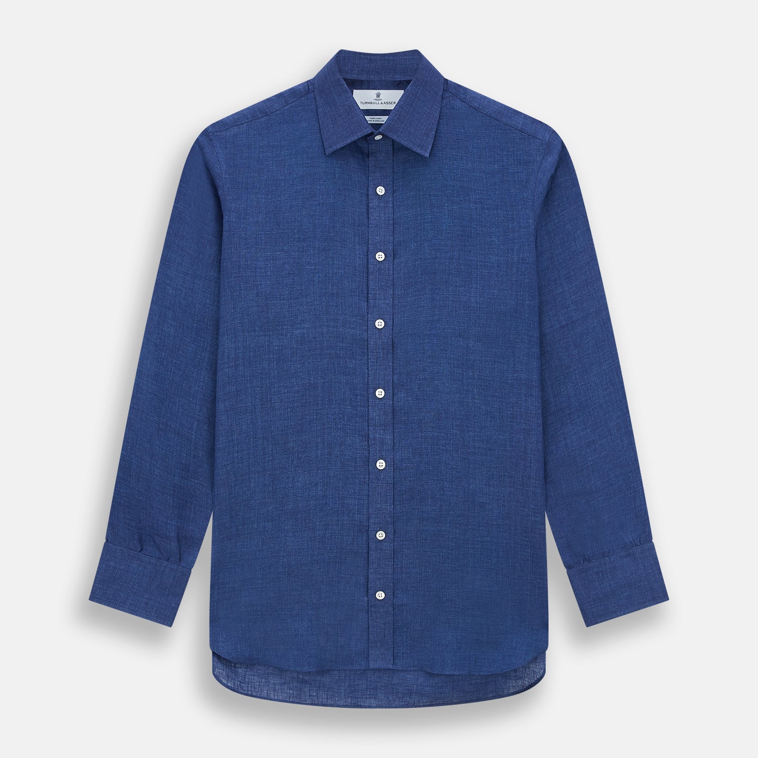 View 1 of product Navy Linen Mayfair Shirt