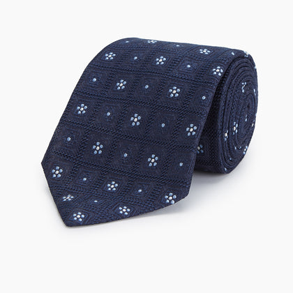 Jacquard Silk Circle Tie Image 4