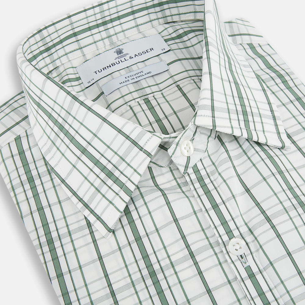 Sage Green Plaid Check Westminster Shirt