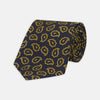 View 1 of product Navy and Gold Petal Paisley Silk Tie