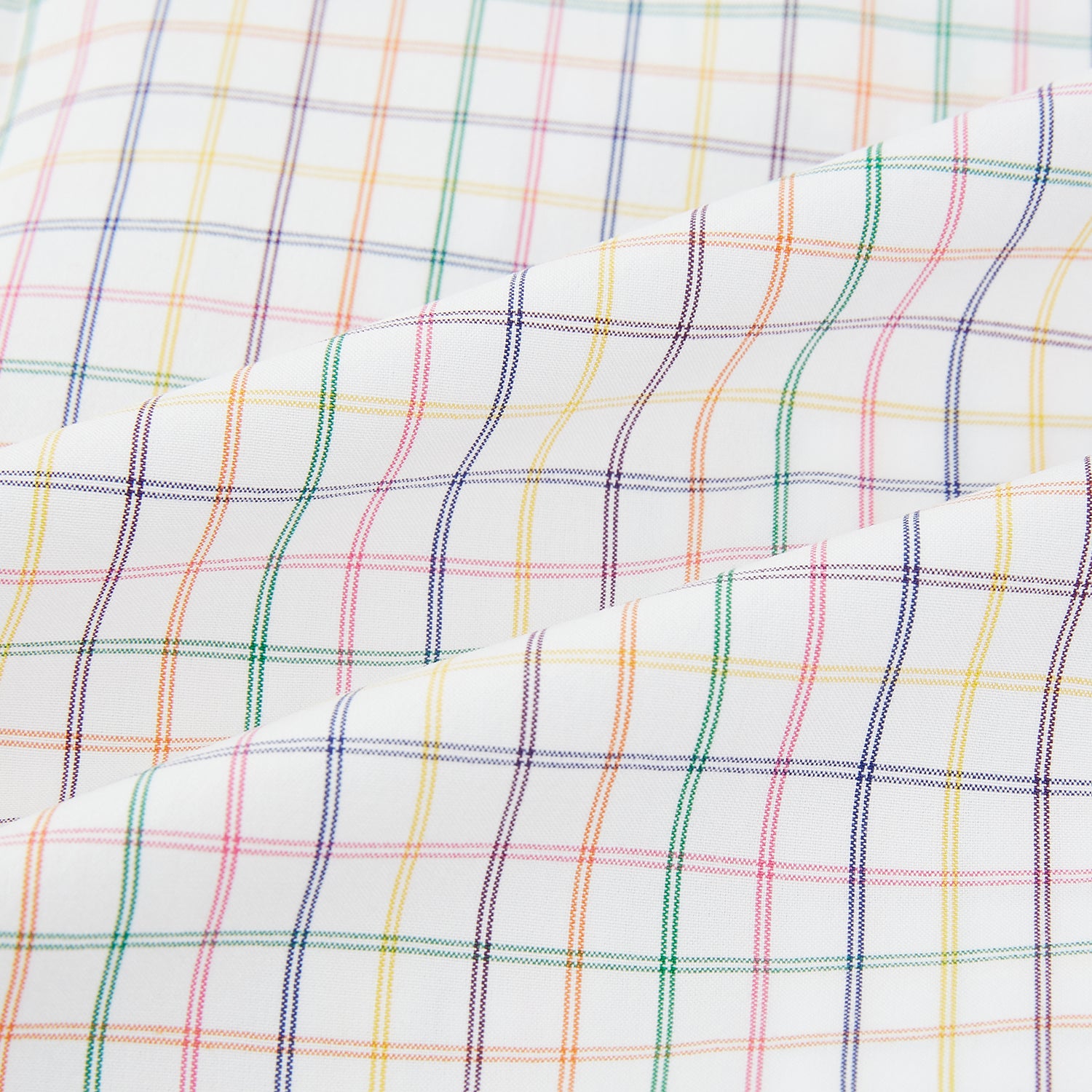 View 6 of product Rainbow Double Grid Check Mayfair Shirt