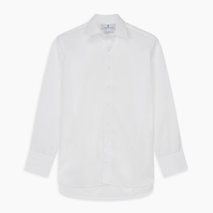 White Cotton Voile Regular Fit Mayfair Shirt Image 5