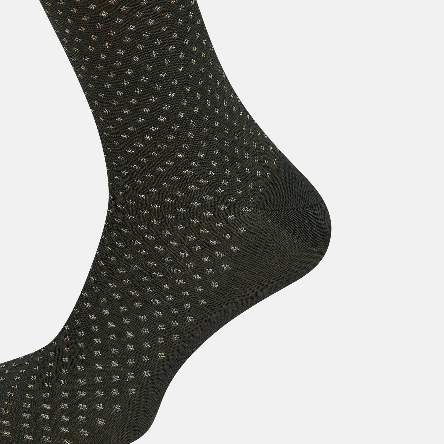 View 4 of product Forest Green Motif Mid-Length Socks