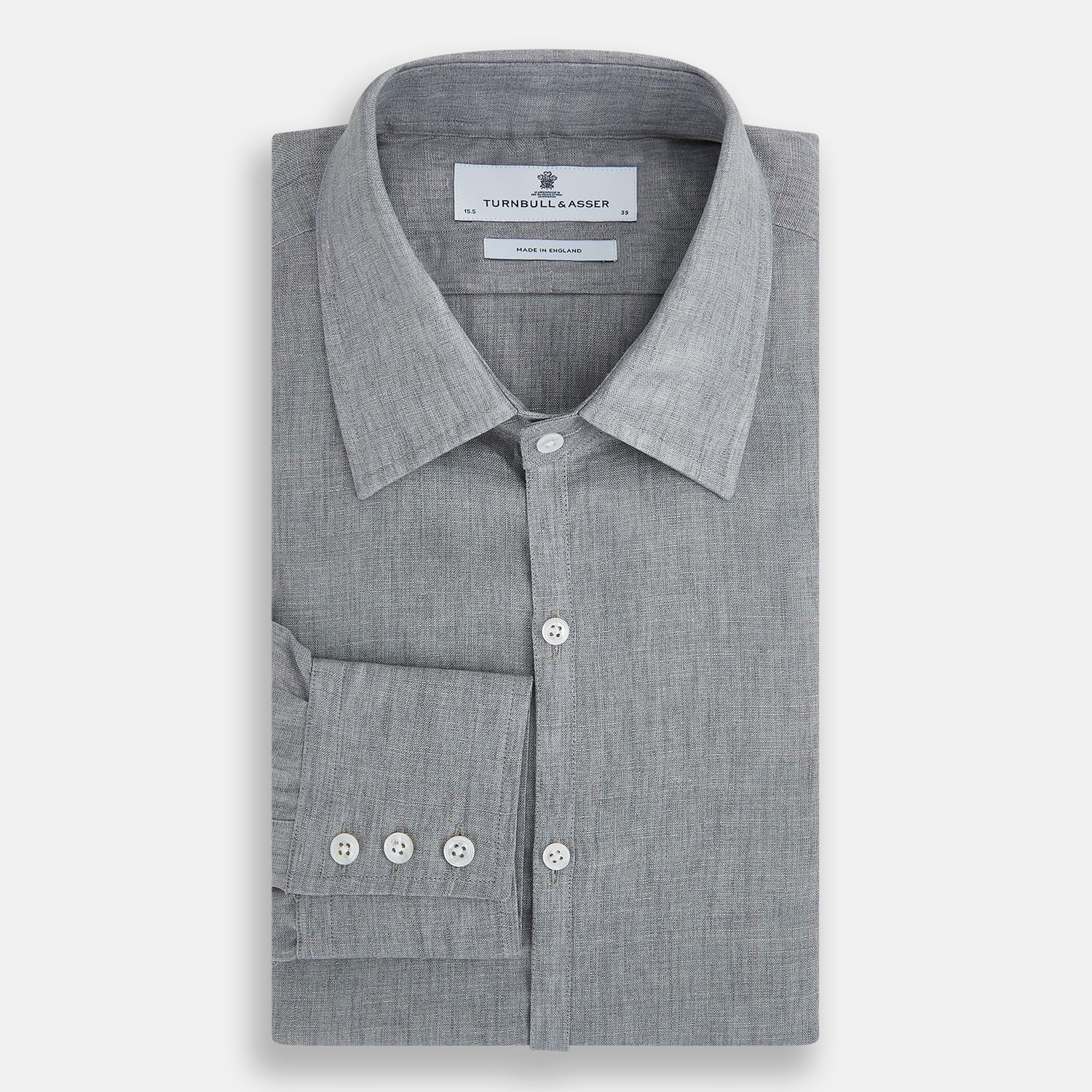 View 5 of product Grey Linen Westminster Shirt