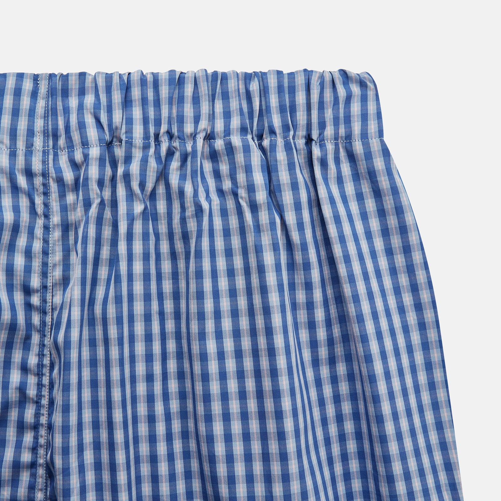 View 2 of product Navy Check Cotton Hastings Pyjama Trousers