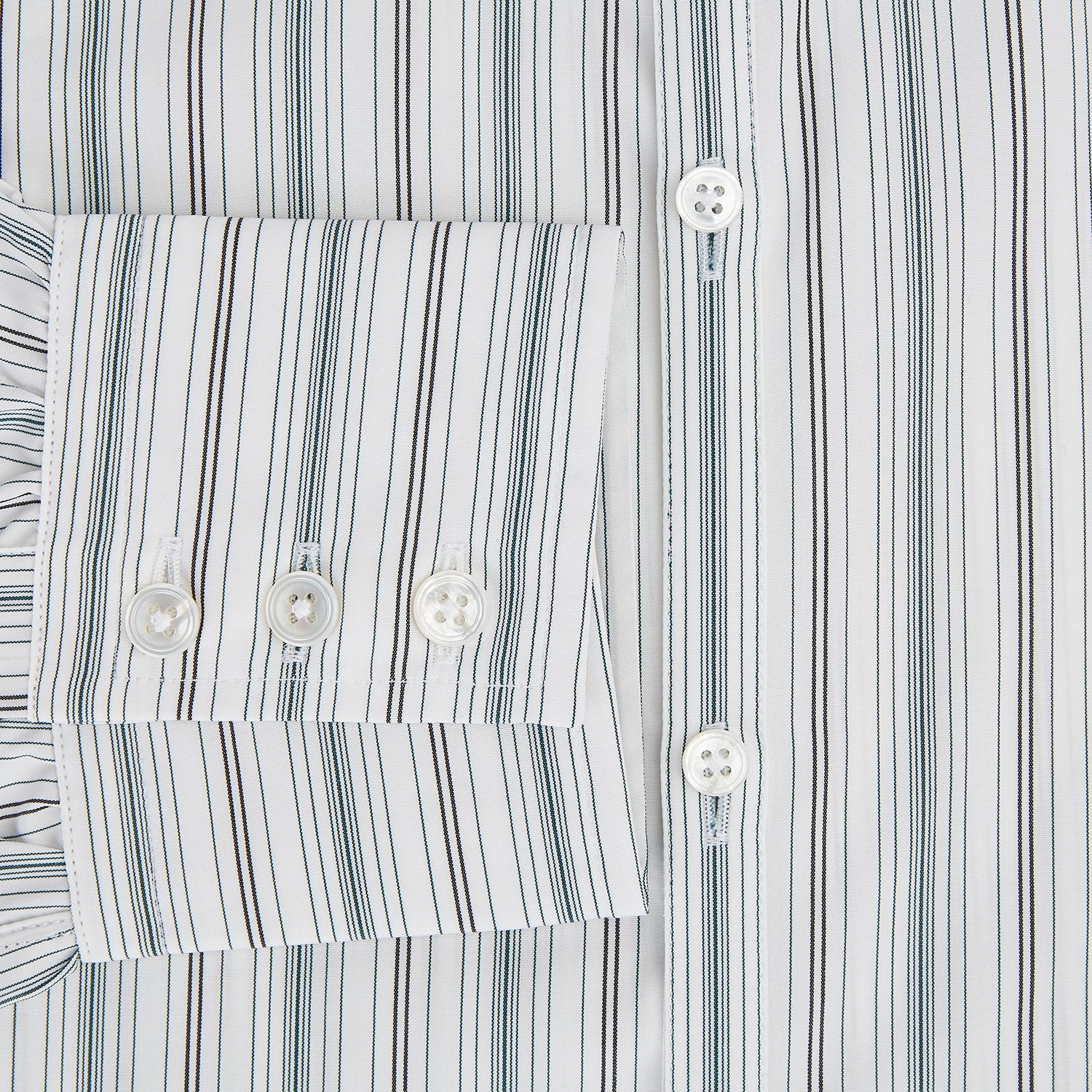 View 4 of product Forest Green Multi Stripe Westminster Shirt