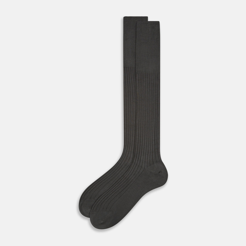 Concrete Grey Long Socks
