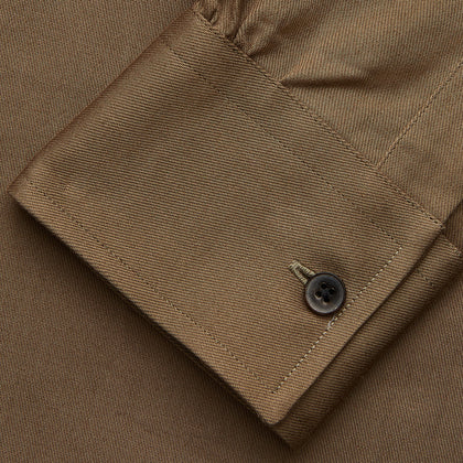 Khaki Weekend Fit Hayne Shirt With Dorset Collar And 1-Button Cuffs Image 3