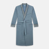 View 1 of product Blue Stripe Collar Cotton Twill Gown