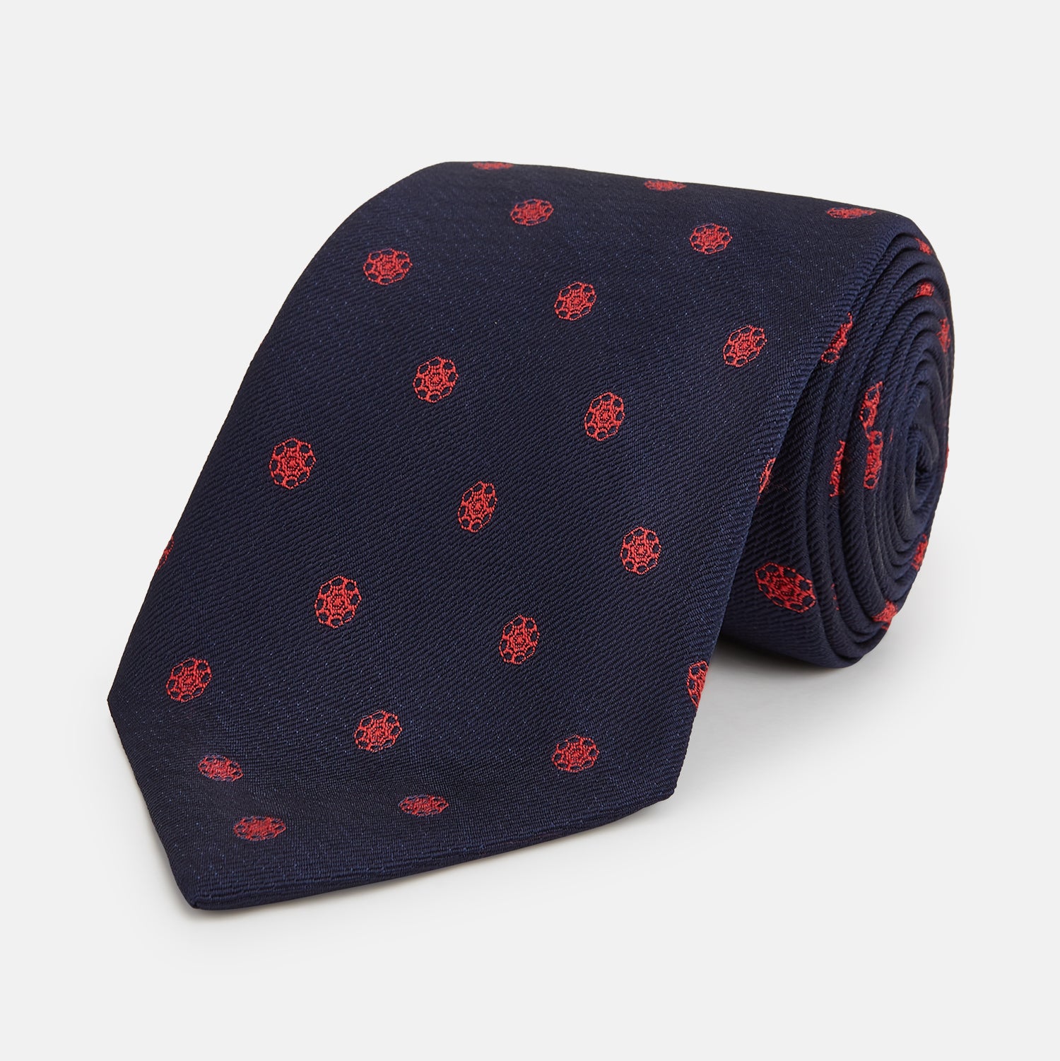 View 1 of product EMBLEM SPOT NAVY TULIP TIE