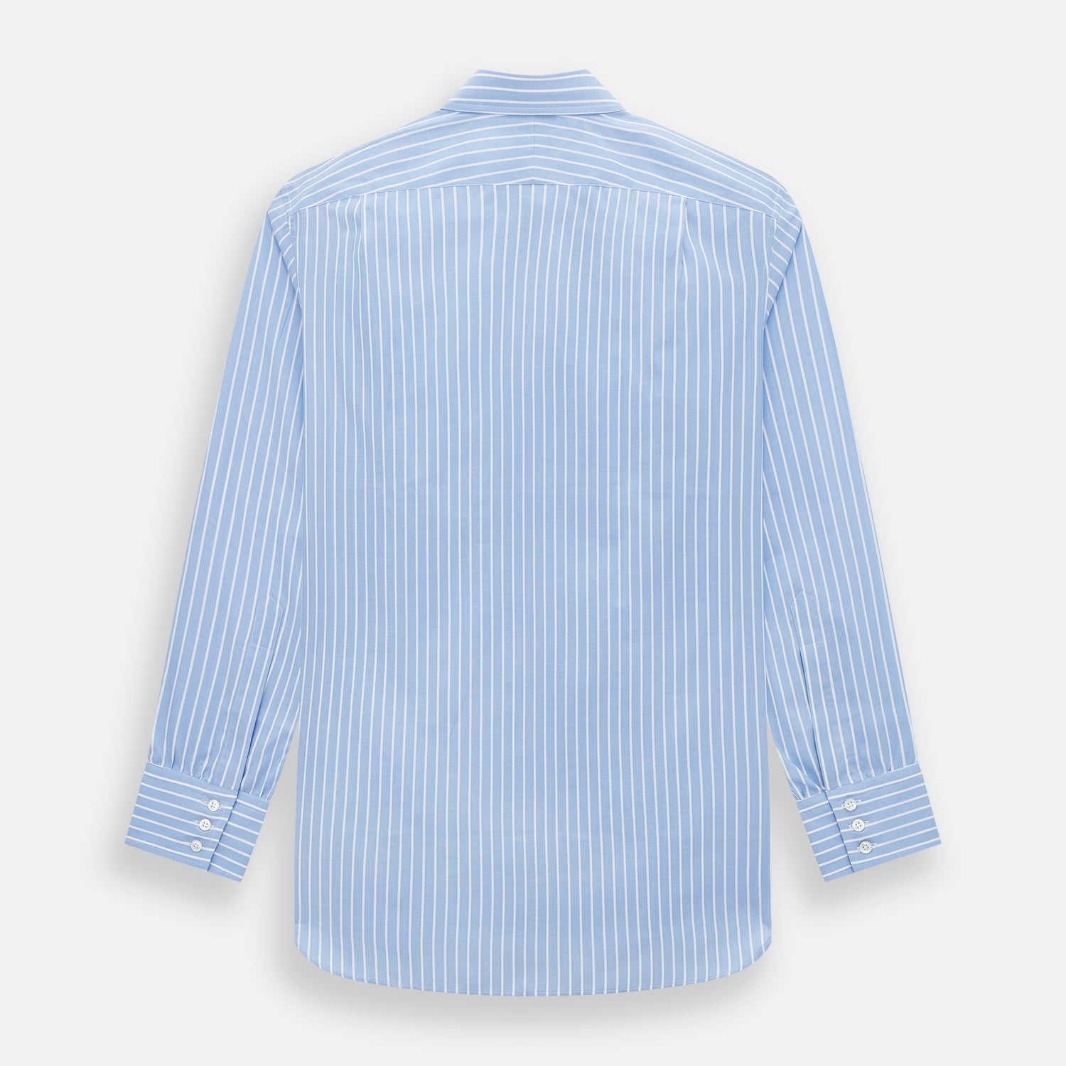 Turnbull & Asser Sky Blue Wide Pinstripe Mayfair Shirt
