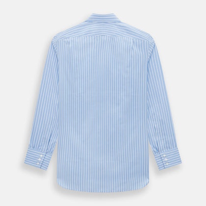 Sky Blue Wide Pinstripe Mayfair Shirt Image 2