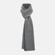 Plain Grey Cashmere Knitted Scarf