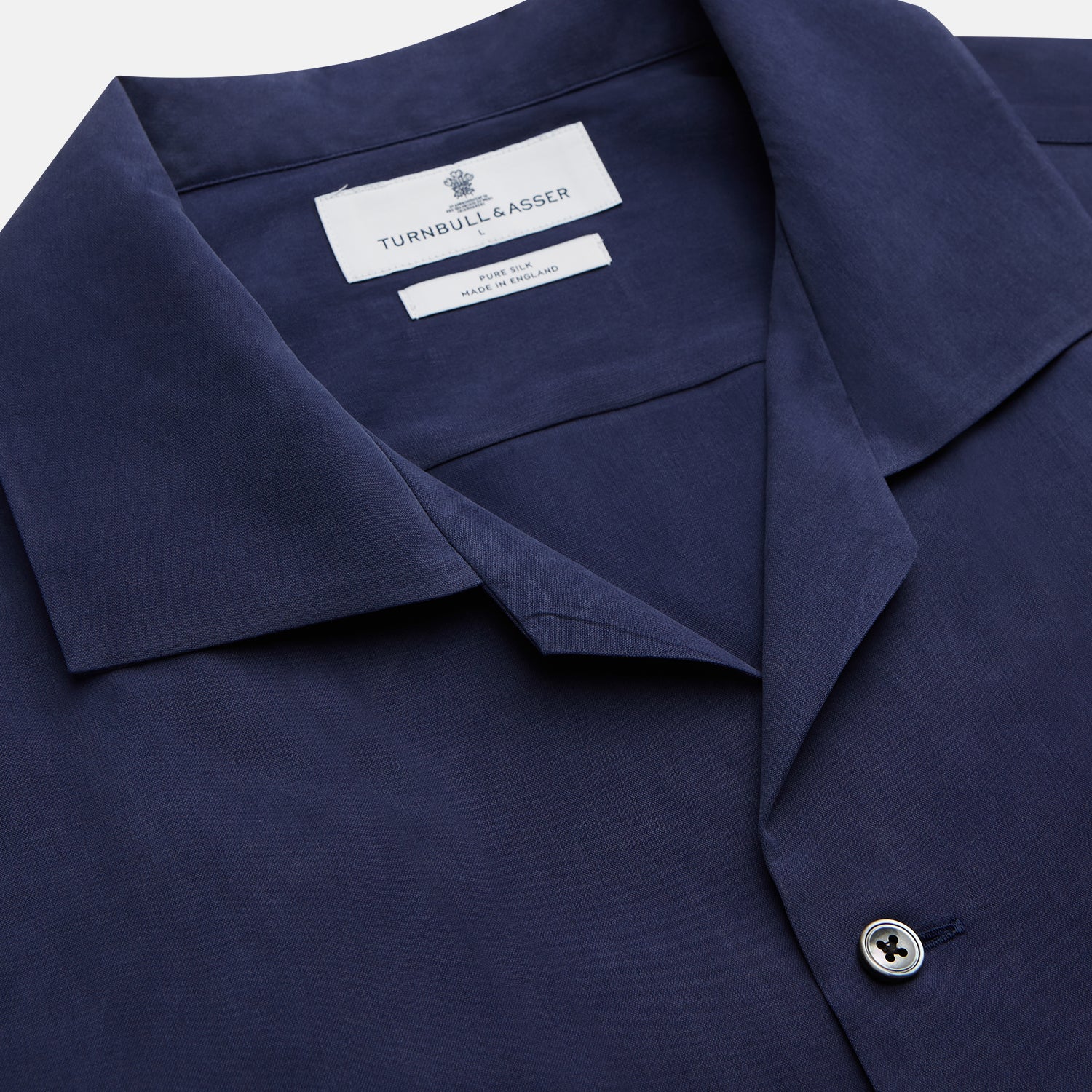 View 4 of product Navy Silk Holiday Fit Phillips Shirt