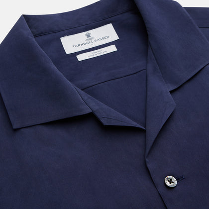 Navy Silk Holiday Fit Phillips Shirt Image 3