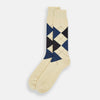 View 2 of product Vanilla Wool Check Mid-Length Socks