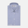 View 1 of product Blue Fine Bengal Stripe Shirt with T&A Collar and 3-Button Cuffs