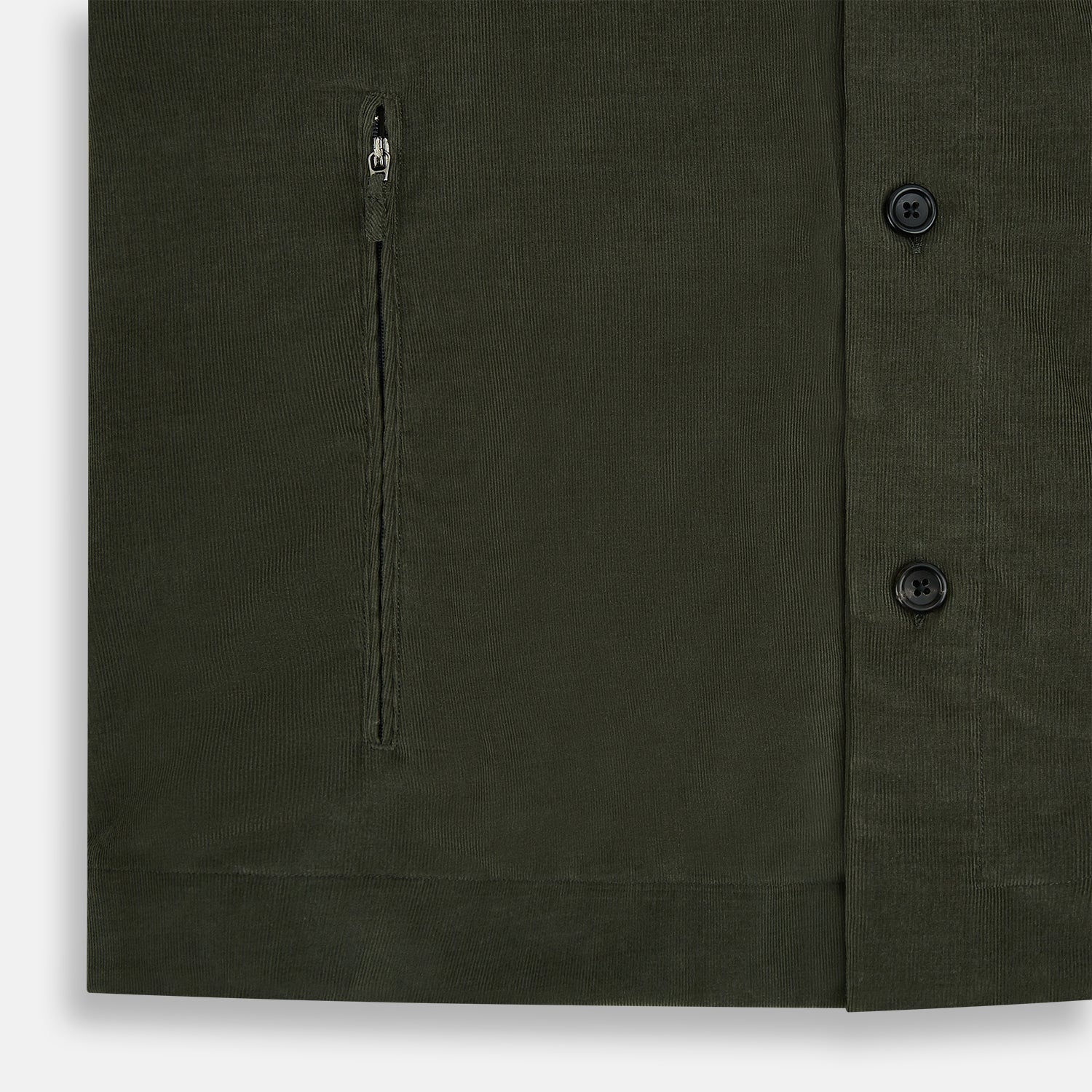 View 6 of product Olive Corduroy Hampstead Overshirt