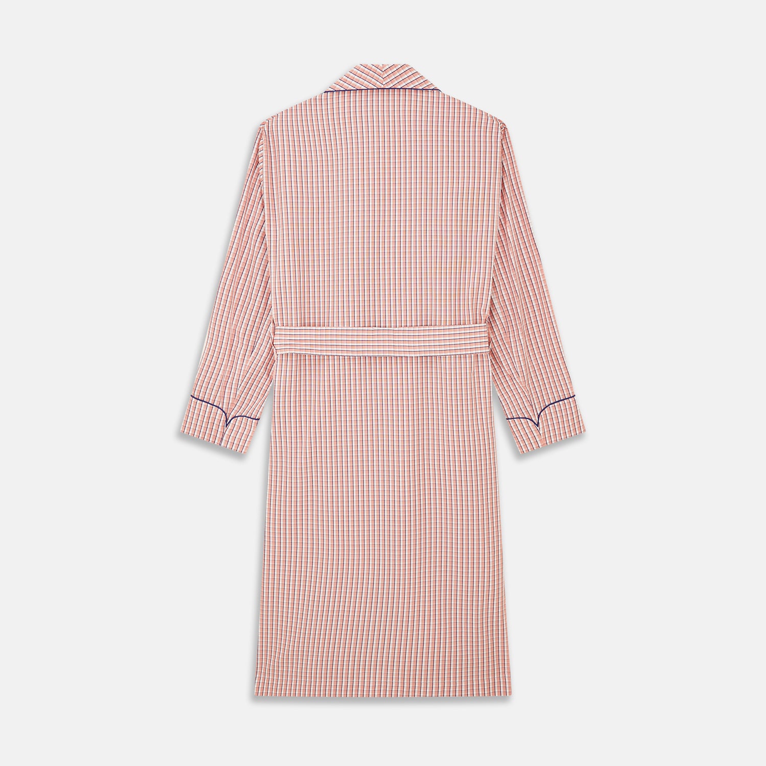 View 4 of product Orange Multi Check Cotton Arnold Gown