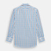 View 3 of product Blue and Navy Combination Check Mayfair Shirt