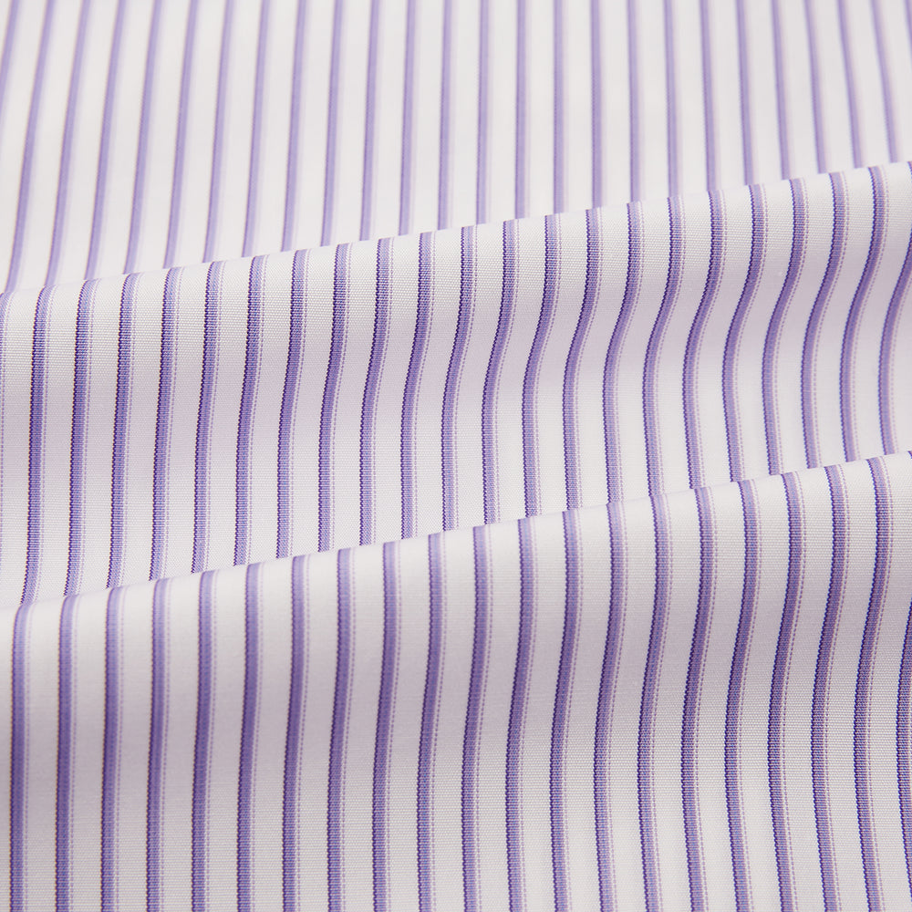 Purple Shadow Stripe Mayfair Shirt