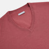 View 2 of product Antique Pink Merino V-Neck-Jumper
