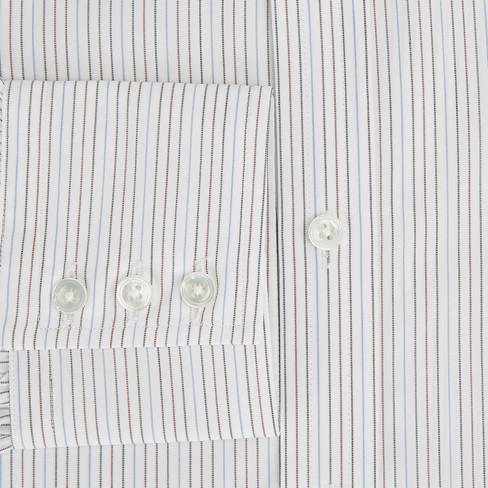 Red and Blue Double Pinstripe Mayfair Shirt