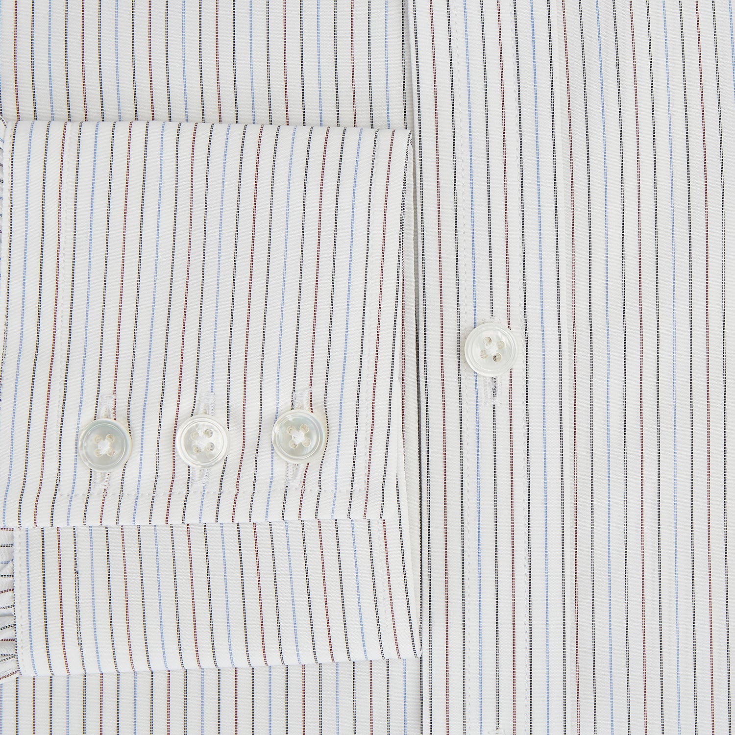 View 4 of product Red and Blue Double Pinstripe Mayfair Shirt