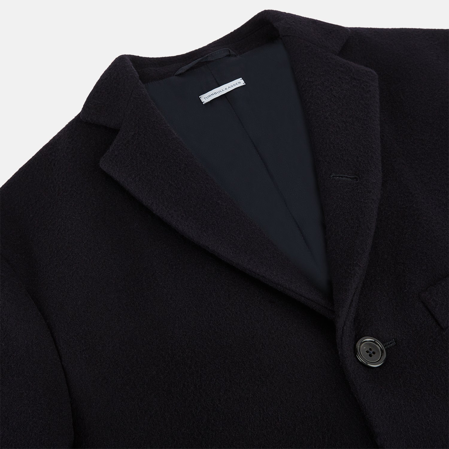View 2 of product Navy Apsley Single-Breasted Caban Coat