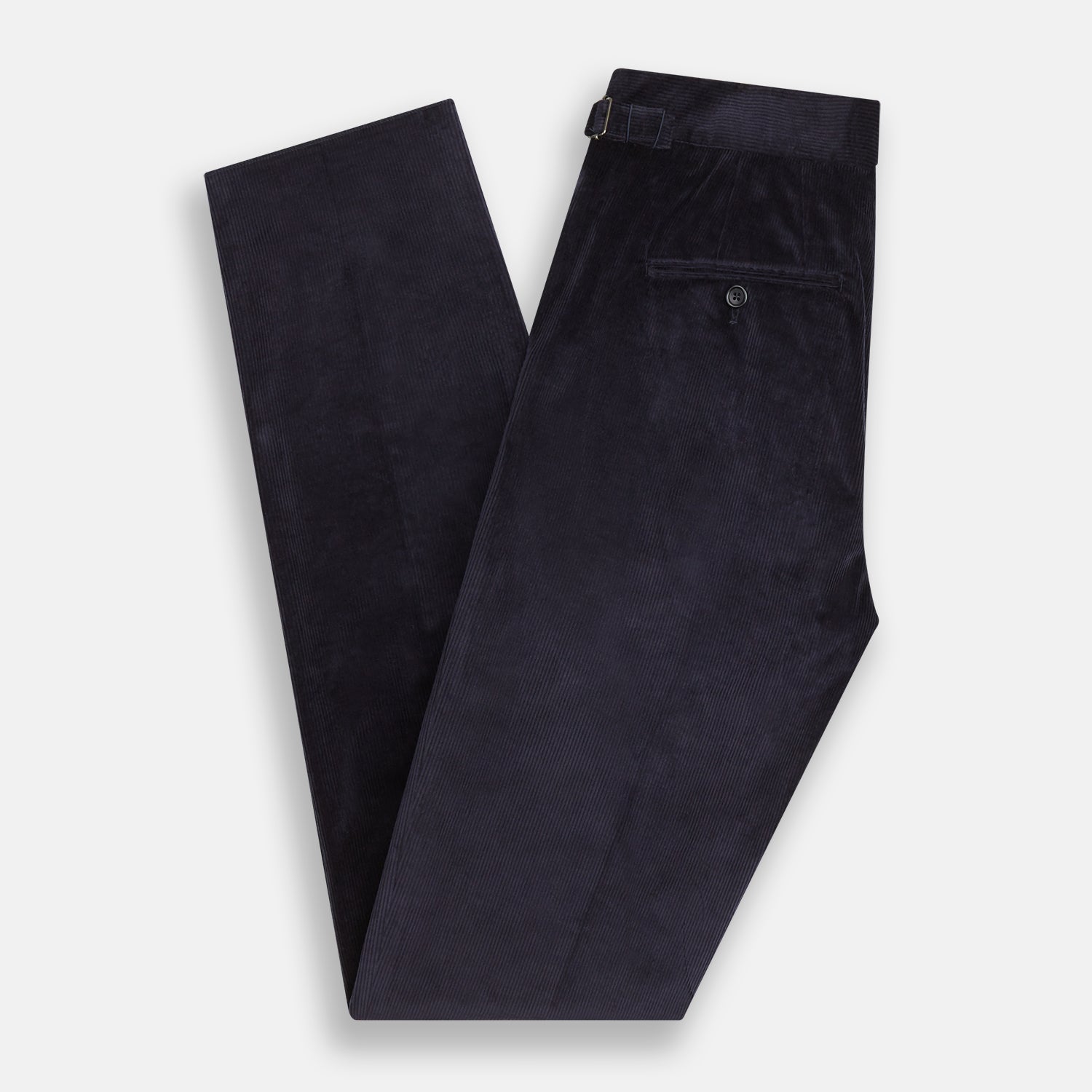 View 5 of product Navy Corduroy Henry Trousers