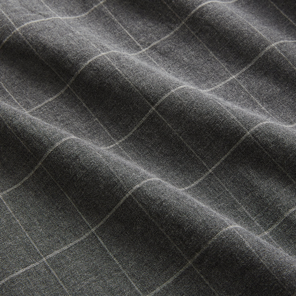 Charcoal Melange Check Hampstead overshirt