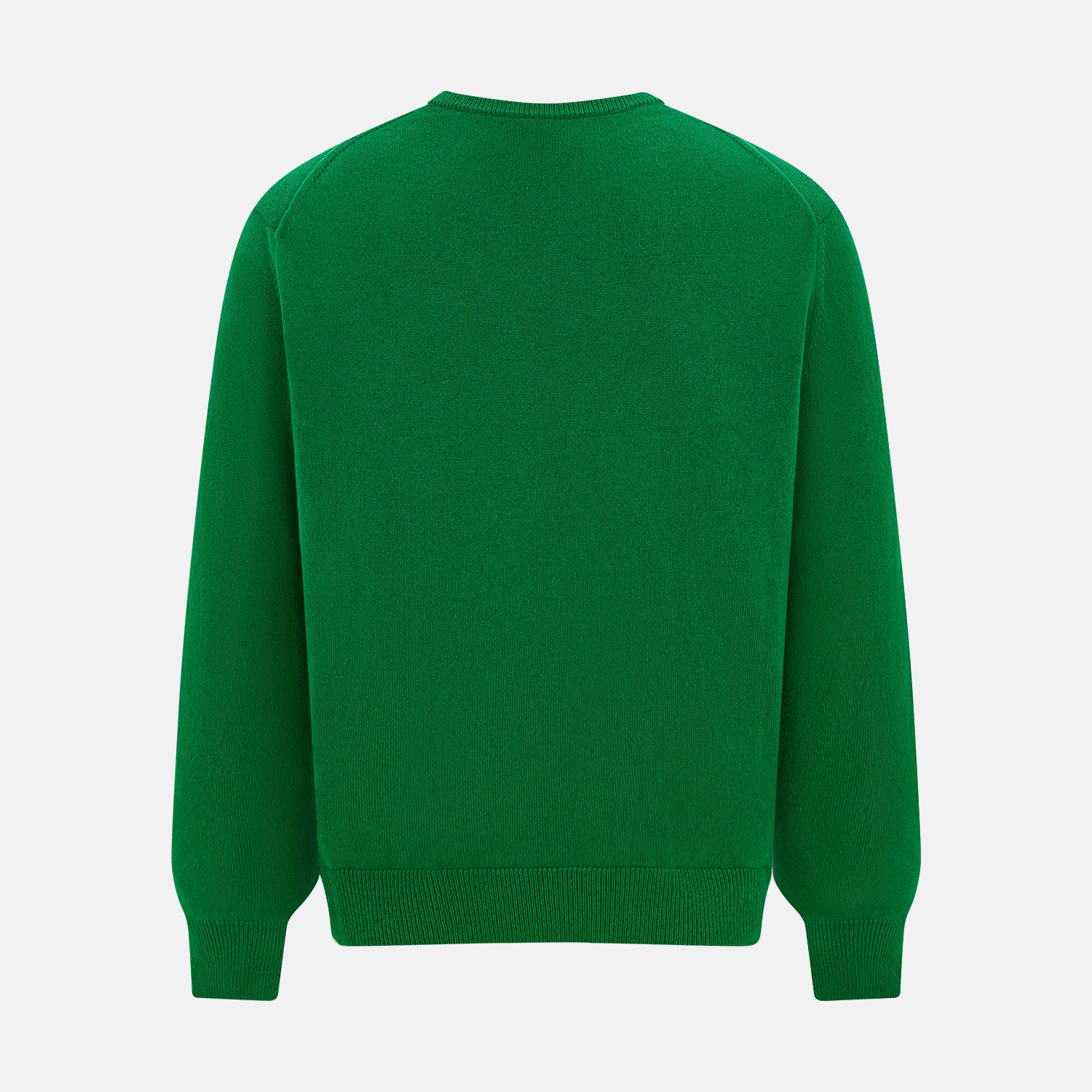 View 3 of product Grass Green Cashmere Round Neck Jumper