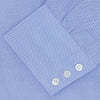 View 3 of product Blue Royal Oxford Cotton Shirt with Button-Down Collar and 3-Button Cuffs