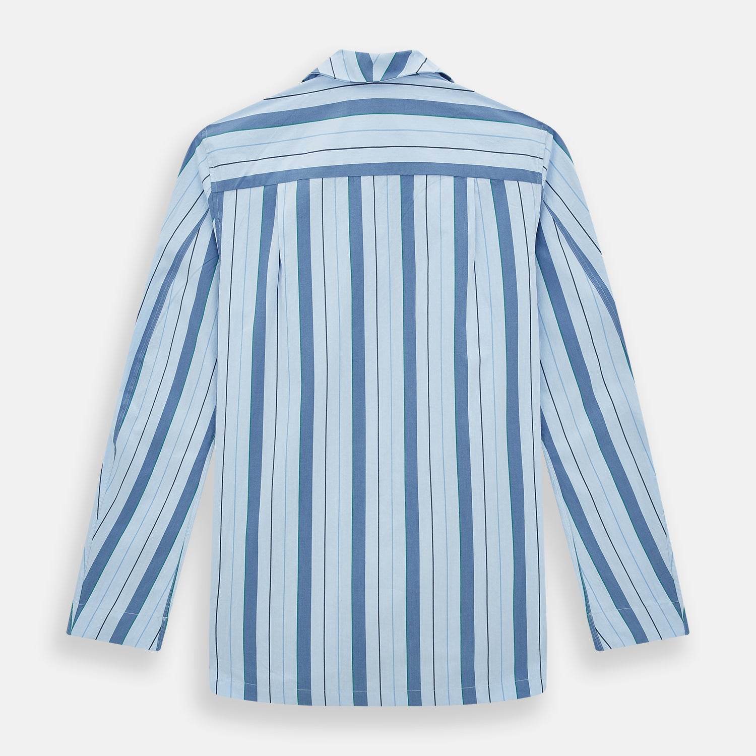 View 3 of product Blue Baiadera Stripe Pyjama Shirt