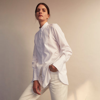 Turnbull and The Deck White Cotton Minimalist Shirt Image 7