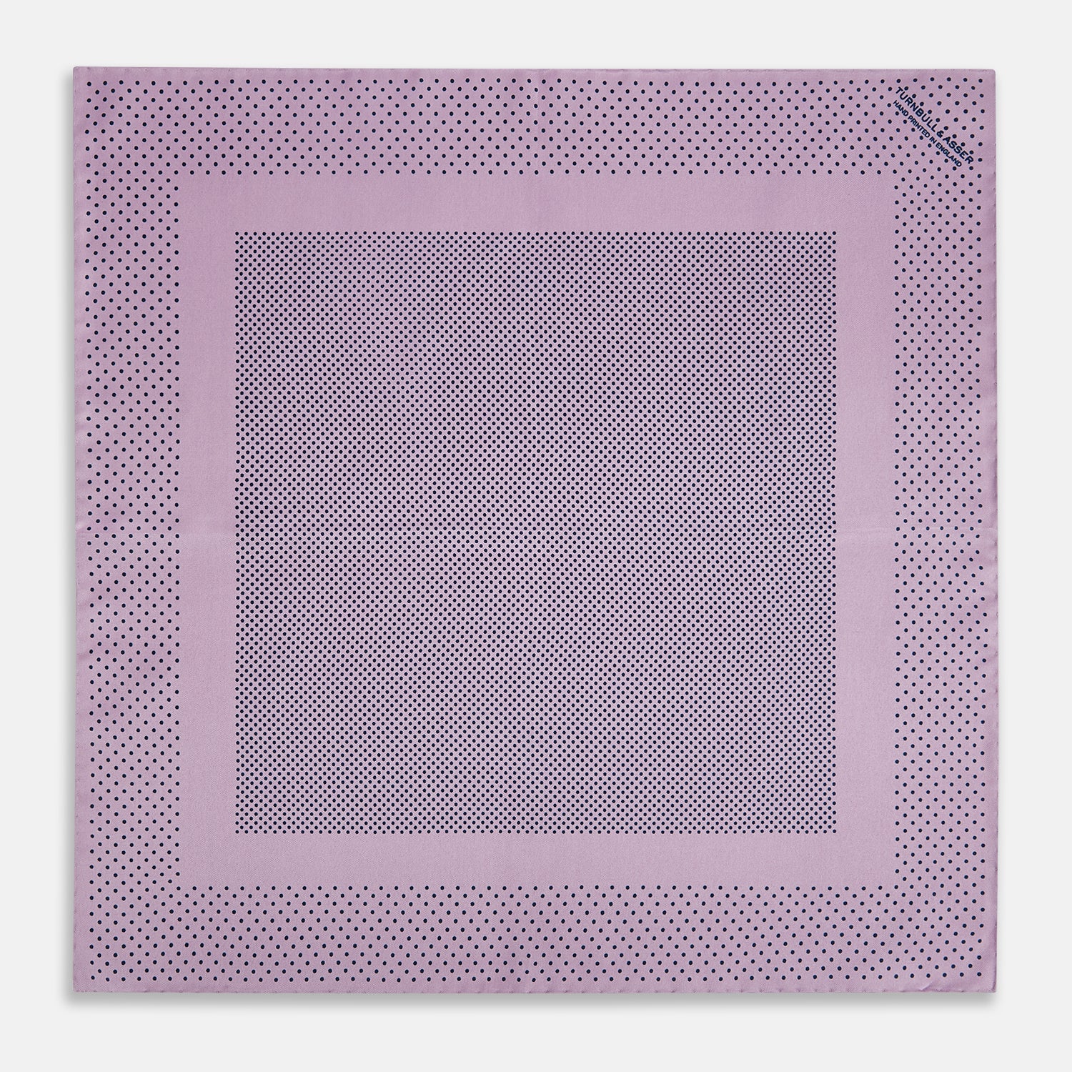 View 4 of product Lilac Dot Silk Pocket Square