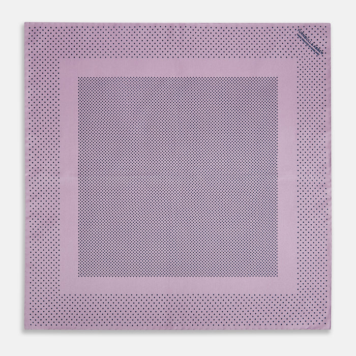 Lilac Dot Silk Pocket Square Image 3