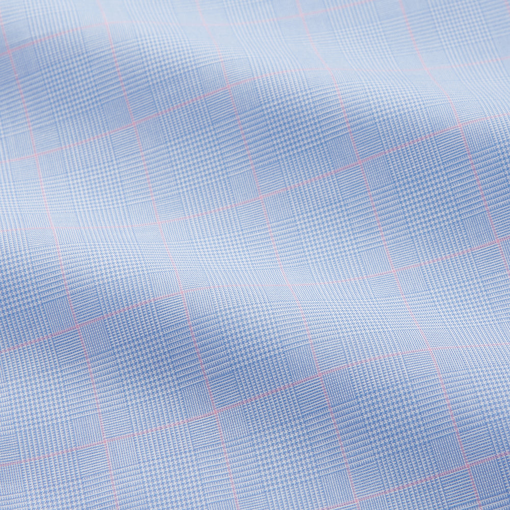 Blue and Pink Prince of Wales Check Mayfair Shirt