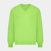 View 1 of product Bright Green Cashmere V-Neck Jumper