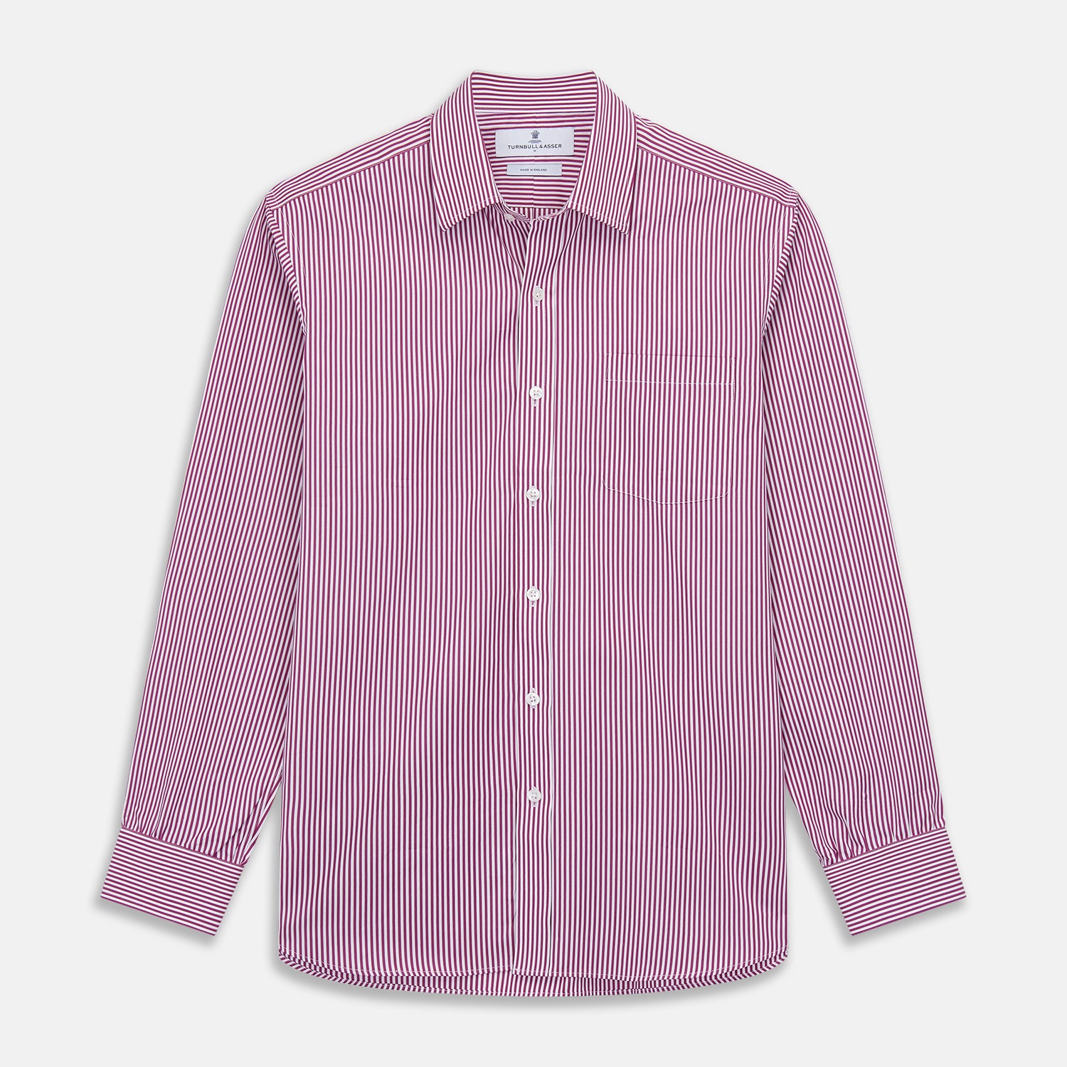 purple and white striped dress shirt Stafford Tailored Culture Purple White Striped Dress Shirt 16 34/35 Broadcloth