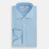 View 5 of product Dr. No Blue Cotton Shirt With Cocktail Cuff As Seen On James Bond