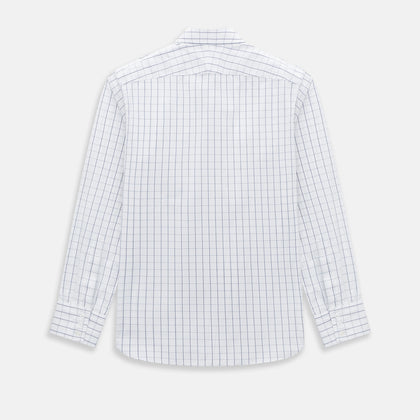 Dark Navy Double-Line Checked Westminster Shirt Image 2