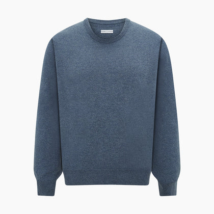 Pacific Blue Cashmere Round Neck Jumper Image 4